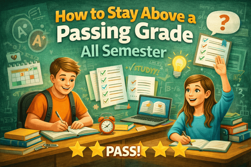 How to Stay Above a Passing Grade All Semester
