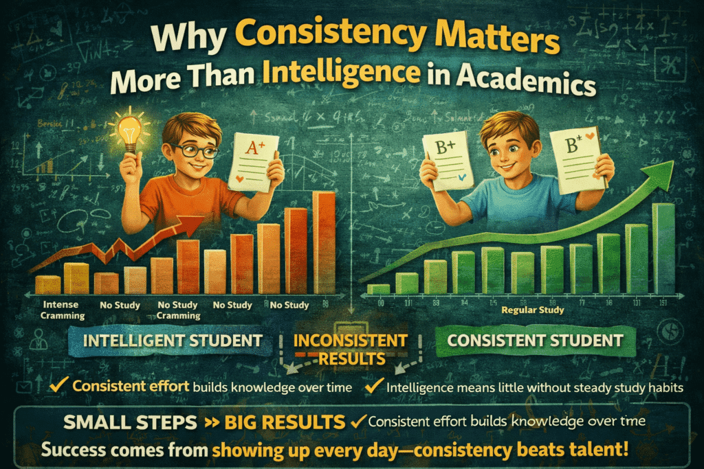 Why Consistency Matters More Than Intelligence in Academics