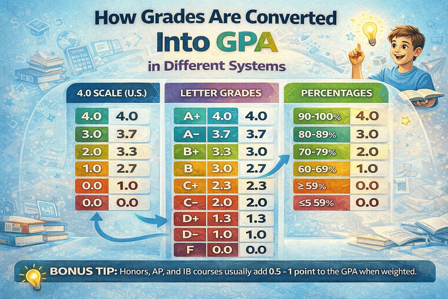 How Grades Are Converted Into GPA in Different Systems?