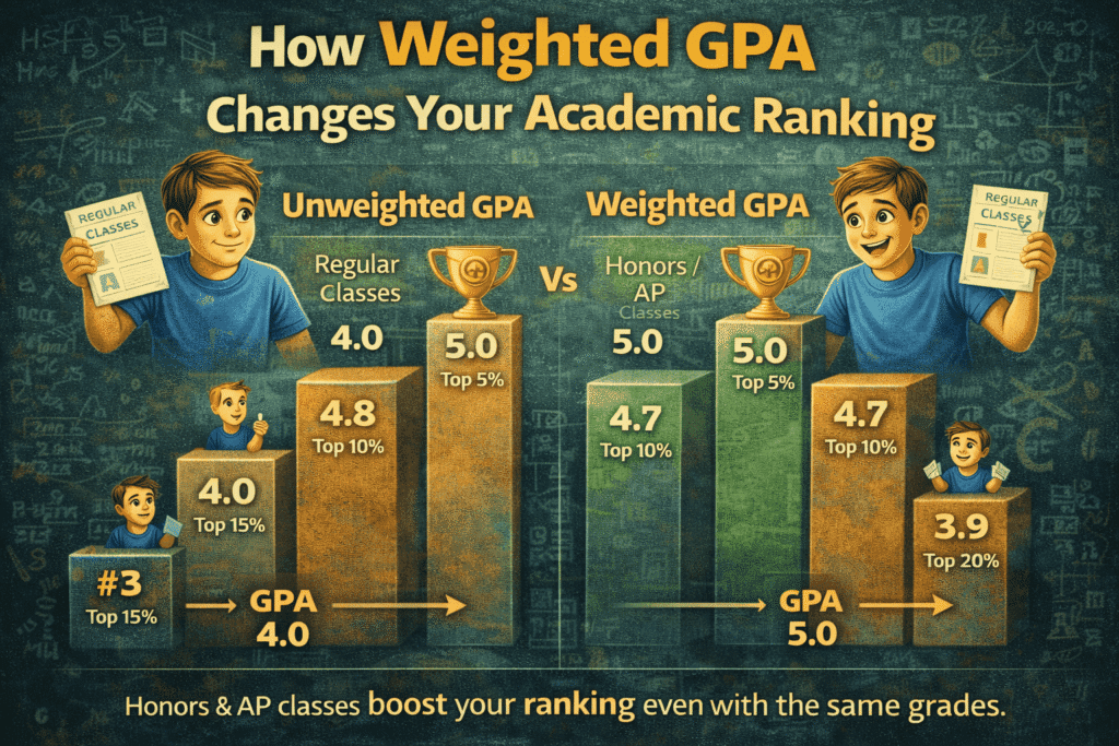How Weighted GPA Changes Your Academic Ranking