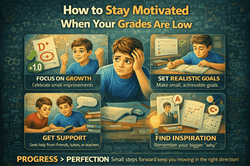 How to Stay Motivated When Your Grades Are Low